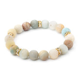 Amazonite Beaded Stretch Stacking Bracelet